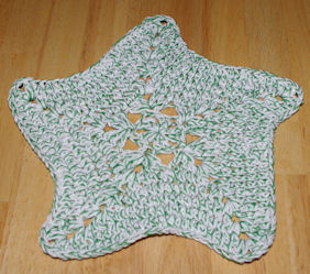 Star Dishcloth Free Crochet Pattern