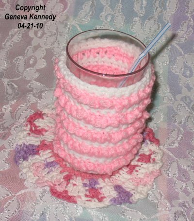 Summer Water Bottle Cozy Crochet Pattern -  Courtesy of Crochet N More