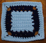 Three Squares Afghan Square Crochet Pattern