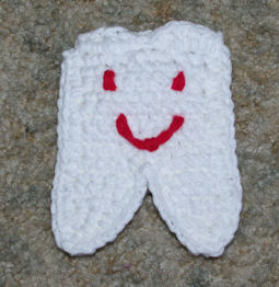 Tooth Buddy Pouch Free Crochet Pattern