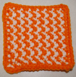 Two Color Coaster Free Crochet Pattern Courtesy of Crochetnmore