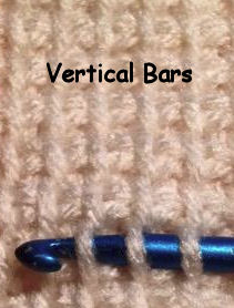 Vertical Bars - Afghan Stitch